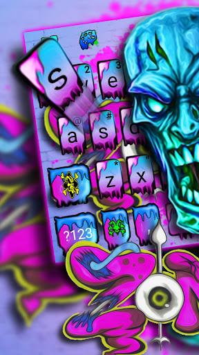 Zombie Graffiti Keyboard Theme - Image screenshot of android app