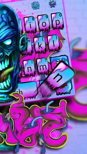 Zombie Graffiti Keyboard Theme - Image screenshot of android app