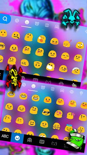 Zombie Graffiti Keyboard Theme - Image screenshot of android app