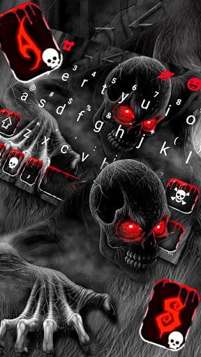 Zombie Monster Skull Keyboard Theme - Image screenshot of android app