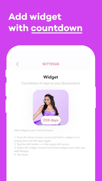 Quincy - Quinceanera Planner - عکس برنامه موبایلی اندروید