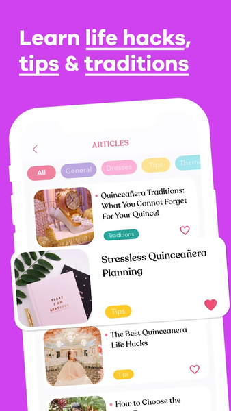 Quincy - Quinceanera Planner - عکس برنامه موبایلی اندروید
