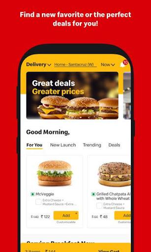 McDonald’s India Food Delivery - عکس برنامه موبایلی اندروید