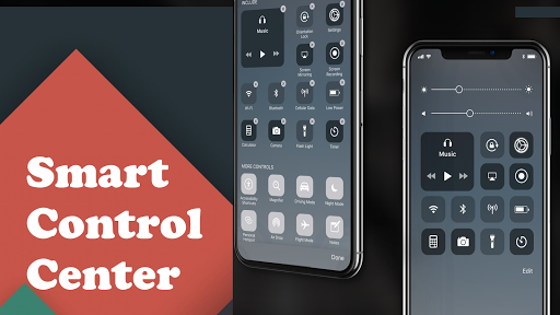 iLauncher 13, Control Center - Image screenshot of android app