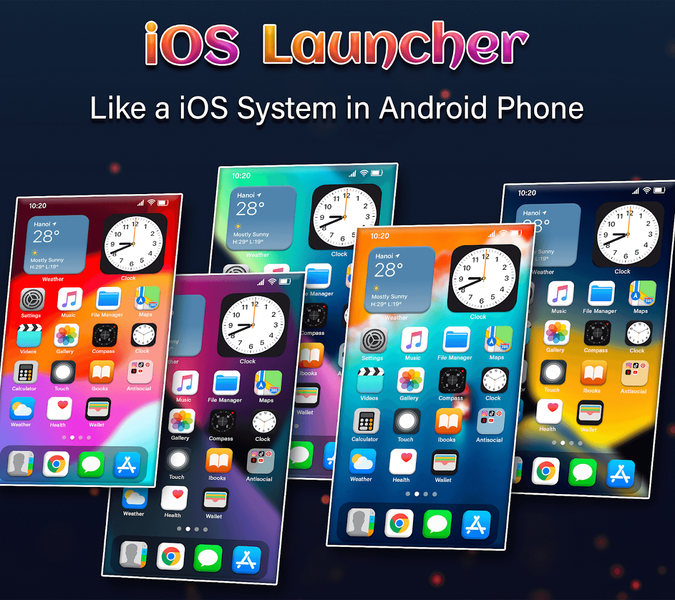 IOS Launcher - iOS 17 Pro - عکس برنامه موبایلی اندروید