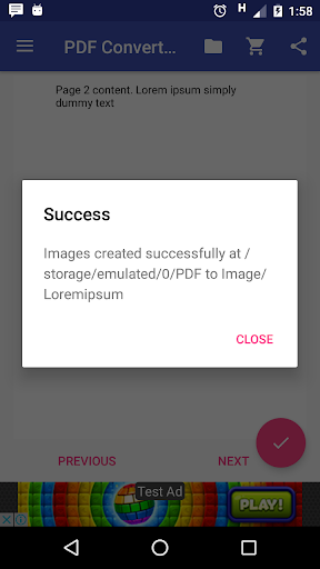 PDF to Image Converter - Lite - Image screenshot of android app