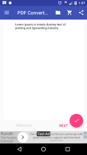 PDF to Image Converter - Lite - Image screenshot of android app
