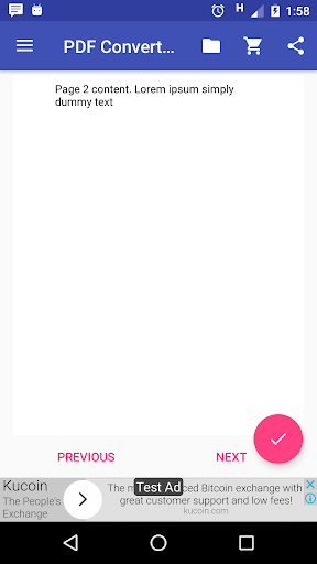 PDF to Image Converter - Lite - Image screenshot of android app
