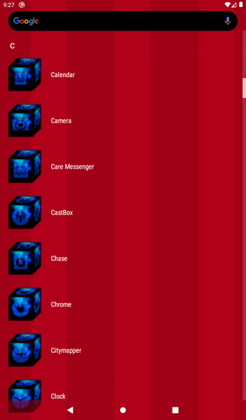 ۳D Blue Icon Pack - عکس برنامه موبایلی اندروید