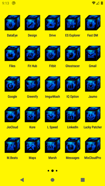 ۳D Blue Icon Pack - عکس برنامه موبایلی اندروید