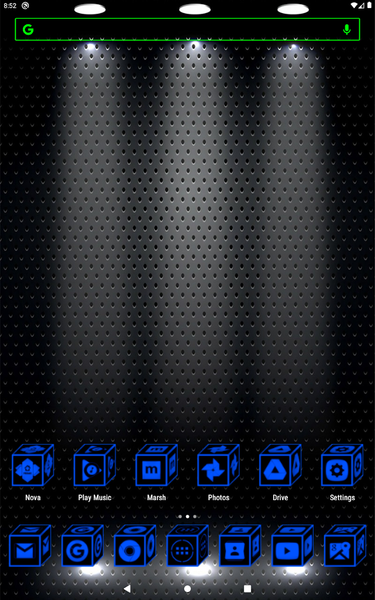 ۳D Flat Blue Icon Pack - عکس برنامه موبایلی اندروید