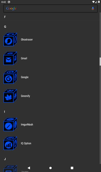 ۳D Flat Blue Icon Pack - عکس برنامه موبایلی اندروید