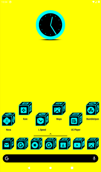 ۳D Flat Cyan Icon Pack - عکس برنامه موبایلی اندروید