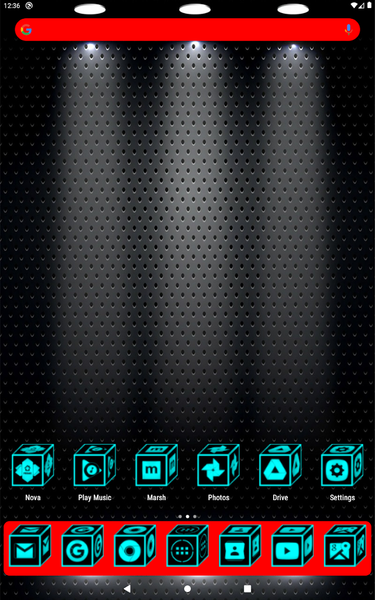 ۳D Flat Cyan Icon Pack - عکس برنامه موبایلی اندروید