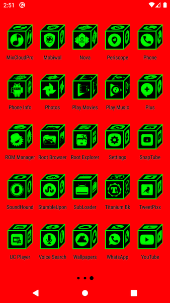 ۳D Flat Green Icon Pack - عکس برنامه موبایلی اندروید