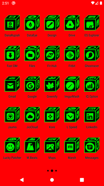 ۳D Flat Green Icon Pack - عکس برنامه موبایلی اندروید