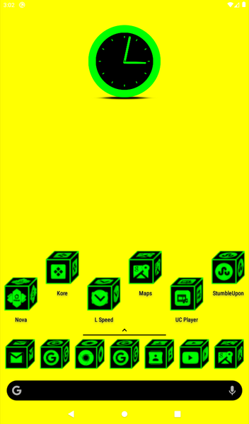 ۳D Flat Green Icon Pack - عکس برنامه موبایلی اندروید