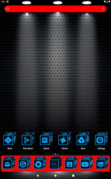 ۳D Flat Light Blue Icon Pack - عکس برنامه موبایلی اندروید