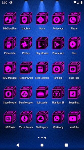 ۳D Flat Magenta Icon Pack - عکس برنامه موبایلی اندروید