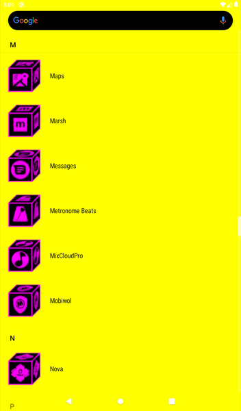 ۳D Flat Magenta Icon Pack - عکس برنامه موبایلی اندروید