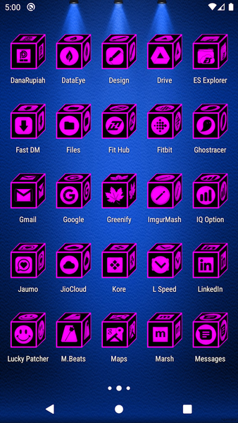 ۳D Flat Magenta Icon Pack - عکس برنامه موبایلی اندروید