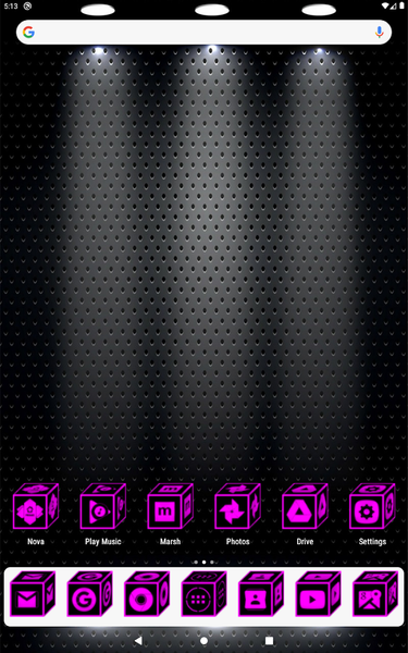 ۳D Flat Magenta Icon Pack - عکس برنامه موبایلی اندروید