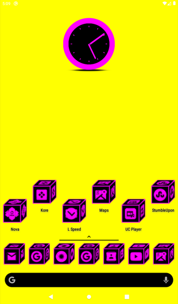 ۳D Flat Magenta Icon Pack - عکس برنامه موبایلی اندروید