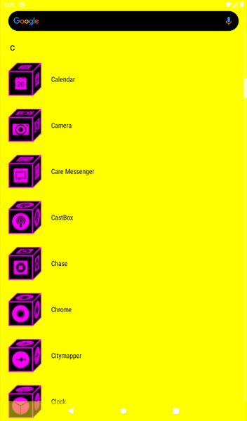 ۳D Flat Magenta Icon Pack - عکس برنامه موبایلی اندروید