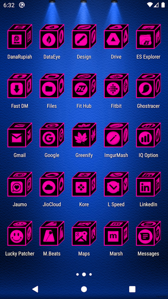 ۳D Flat Pink Icon Pack - عکس برنامه موبایلی اندروید