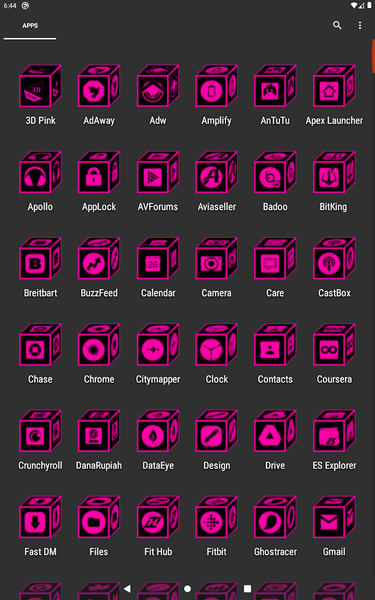 ۳D Flat Pink Icon Pack - عکس برنامه موبایلی اندروید