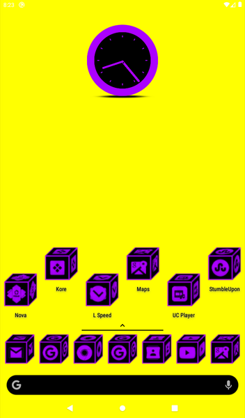 ۳D Flat Purple Icon Pack - عکس برنامه موبایلی اندروید