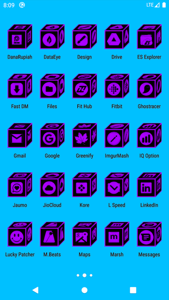 ۳D Flat Purple Icon Pack - عکس برنامه موبایلی اندروید