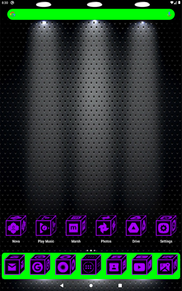 ۳D Flat Purple Icon Pack - عکس برنامه موبایلی اندروید