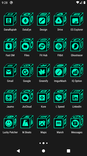 ۳D Flat Teal Icon Pack - عکس برنامه موبایلی اندروید