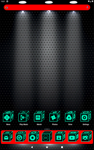 ۳D Flat Teal Icon Pack - عکس برنامه موبایلی اندروید