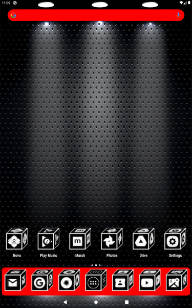 ۳D Flat White Icon Pack - عکس برنامه موبایلی اندروید