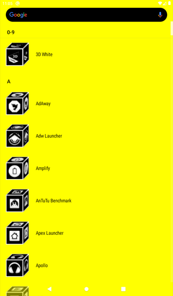 ۳D Flat White Icon Pack - عکس برنامه موبایلی اندروید