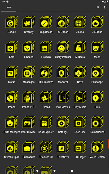 ۳D Flat Yellow Icon Pack - عکس برنامه موبایلی اندروید