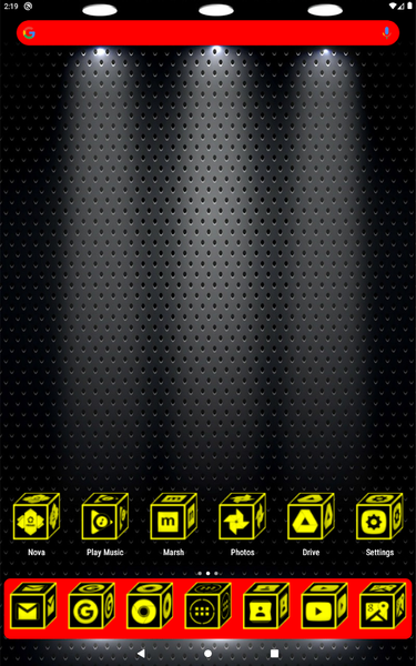 ۳D Flat Yellow Icon Pack - عکس برنامه موبایلی اندروید