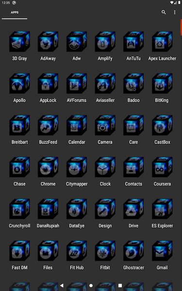 ۳D Gray Icon Pack - عکس برنامه موبایلی اندروید