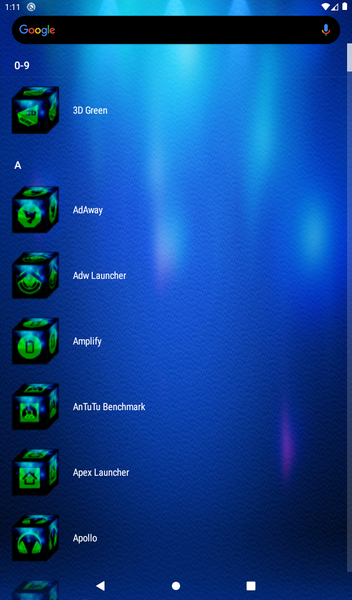 ۳D Green Icon Pack - عکس برنامه موبایلی اندروید