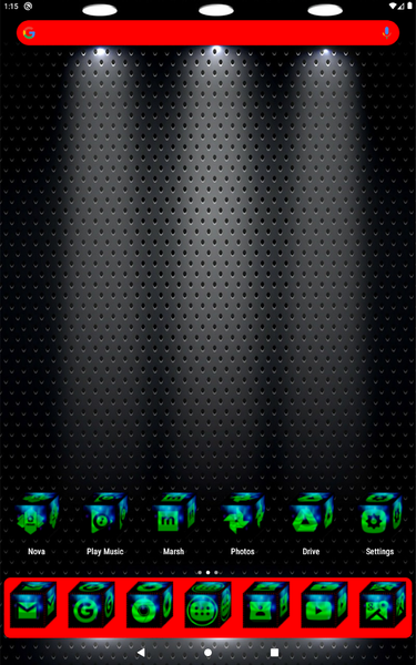 ۳D Green Icon Pack - عکس برنامه موبایلی اندروید