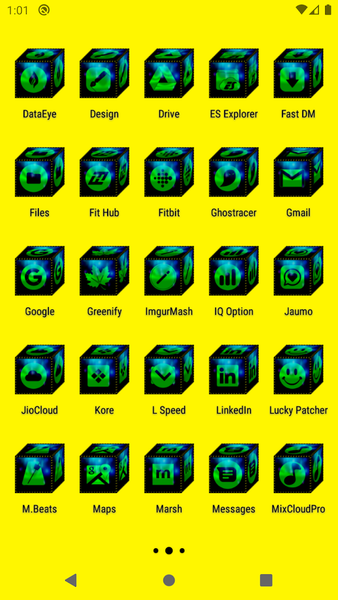 ۳D Green Icon Pack - عکس برنامه موبایلی اندروید