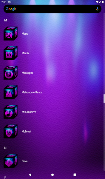 ۳D Magenta Icon Pack - عکس برنامه موبایلی اندروید