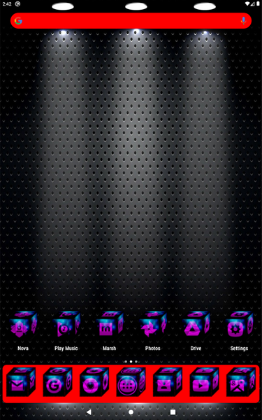 ۳D Magenta Icon Pack - عکس برنامه موبایلی اندروید