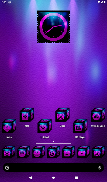 ۳D Magenta Icon Pack - عکس برنامه موبایلی اندروید