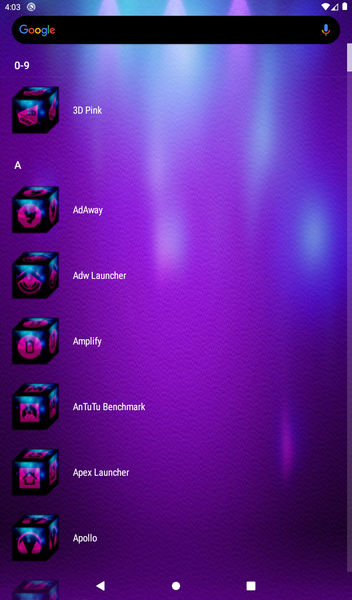 ۳D Pink Icon Pack - عکس برنامه موبایلی اندروید