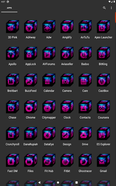 ۳D Pink Icon Pack - عکس برنامه موبایلی اندروید