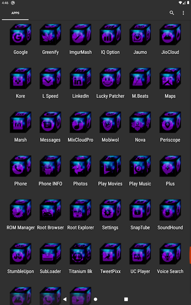 ۳D Purple Icon Pack - عکس برنامه موبایلی اندروید