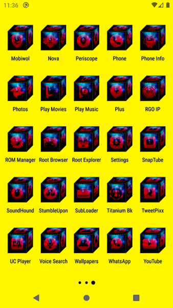 ۳D Red Icon Pack - عکس برنامه موبایلی اندروید